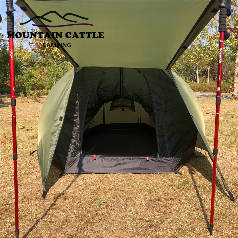 Cheap Goat Tents Outdoor 2 Person Waterproof Camping Tents Ultralight Hiking Backpacking Survival Equipment Tents 